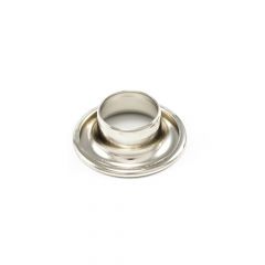 DOT® Rolled Rim Grommet Only #4 Nickel-Plated Brass 1/2" 125-gross Drum