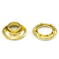 DOT® Rolled Rim Grommet with Spur Washer #1 Brass 13/32" 25-gross (3600)