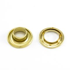 DOT® Rolled Rim Grommet with Spur Washer #2 (20007R2-5000TXG) Brass 7/16" 25-gross (3600)