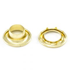 DOT® Rolled Rim Grommet with Spur Washer #4 (20007R4-5000TXG) Brass 9/16" 25-gross (3600)