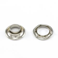 DOT® Rolled Rim Grommet with Spur Washer #1 Nickel-Plated Brass 13/32" 25-gross (3600)