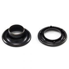 DOT Rolled Rim Grommet with Spur Washer #2 Black 7/16" 25-gross (3600)