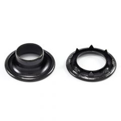 DOT® Rolled Rim Grommet with Spur Washer #4 (20007R4-0161TXG) Government Black Brass 9/16" 25-gross (3600)