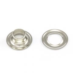 DOT® Grommet with Plain Washer #4 Nickel-Plated Brass 1/2" 25-gross (3600)