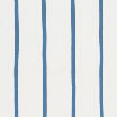F Schumacher Stripe Applique Sheer Blue 75760 Natural Sheers Collection Indoor Upholstery Fabric