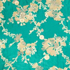 Beacon Hill Sea Queen Oasis Green Silk Collection Indoor Upholstery Fabric