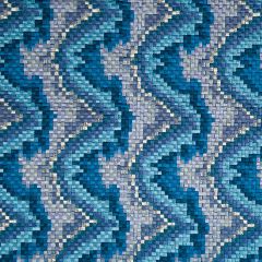 Beacon Hill Copa Mosaic Indigo Silk Collection Indoor Upholstery Fabric