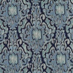 Robert Allen Pagan Dynasty Batik Blue Color Library Collection Indoor Upholstery Fabric