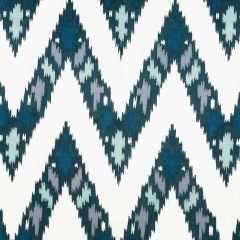 Robert Allen Bahadur Batik Blue Color Library Multipurpose Collection Indoor Upholstery Fabric