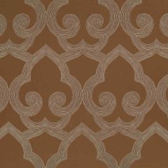 Robert Allen Contract Tucked Frame Bronze Indoor Upholstery Fabric