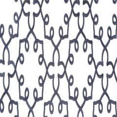 Beacon Hill Leila Scroll Navy 253484 Multipurpose Fabric