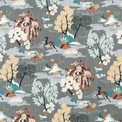 Robert Allen Modern Toile Graphite Home Multi Purpose Collection Indoor Upholstery Fabric