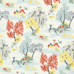 Robert Allen Modern Toile Persimmon Home Multi Purpose Collection Indoor Upholstery Fabric