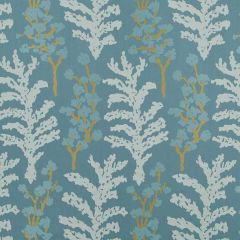 Robert Allen Serene Fern Blue Pine Color Library Collection Indoor Upholstery Fabric