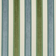 Robert Allen High Lo Stripe Moss Color Library Collection Indoor Upholstery Fabric