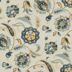 Robert Allen Botanical Lux Denim Color Library Collection Indoor Upholstery Fabric