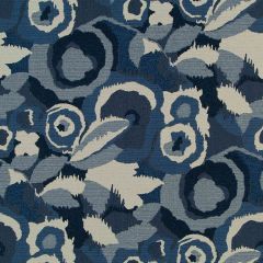 Robert Allen Kaffa Flora Bk Indigo Home Upholstery Collection Indoor Upholstery Fabric