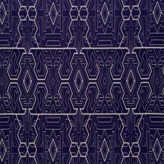 Beacon Hill Shipibo Deep Purple 260491 Multipurpose Fabric