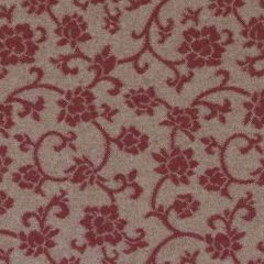 Highland Court HU16124 Red 9 Monogram Collection Indoor Upholstery Fabric