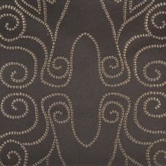 Highland Court 190184H Onyx 313 Monogram Collection Indoor Upholstery Fabric