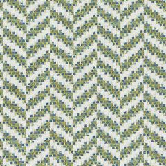 Highland Court HU15843 Blue / Avocado 71 Monogram Collection Indoor Upholstery Fabric