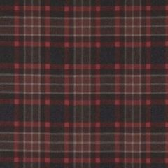 Highland Court HU16126 Red / Black 98 Monogram Collection Indoor Upholstery Fabric