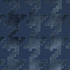 Highland Court 190222H Indigo 193 Monogram Collection Indoor Upholstery Fabric