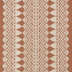 F Schumacher Wentworth Embroidery Rust 75470 New Traditional Collection Indoor Upholstery Fabric