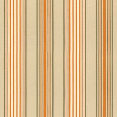 F Schumacher Saratoga Cotton Stripe Beige / Mocha / Pumpkin 62961 Indoor Upholstery Fabric