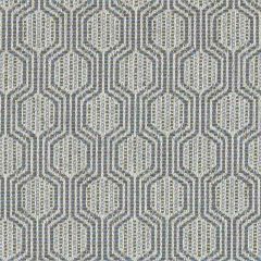 Highland Court HU15986 Blue / Brown 108 Monogram Collection Indoor Upholstery Fabric