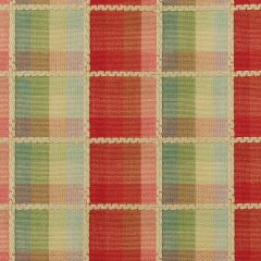 Highland Court 190177H Red / Green 91 Monogram Collection Indoor Upholstery Fabric