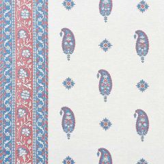F Schumacher Ojai Paisley Red 177610 by Mark D Sikes Indoor Upholstery Fabric