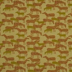 Robert Allen Contract Zebra Safari-Carrot 198379 Decor Upholstery Fabric