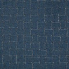 Lee Jofa Epping Quilt Blue 2017140-5 Lodge II Weaves and Embroideries Collection Indoor Upholstery Fabric