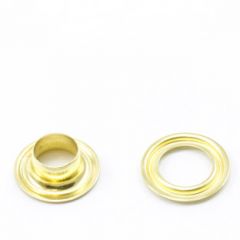 DOT® Self-Piercing Grommet with Grip Tooth Washer #1 (20007SP15000TXC) Brass 5/16" 500 pack