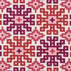 F Schumacher Palmetto Print Valentine 177452 Happy Together Collection Indoor Upholstery Fabric