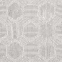 F Schumacher Tortuga Embroidery Grey 73201 Au Naturel Collection Indoor Upholstery Fabric