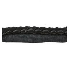 Kravet Braided Leather Cord Wlip Ebony TA5254-8 Finishing