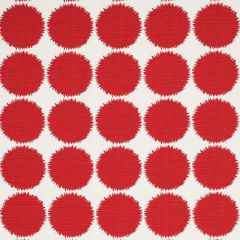 F Schumacher Fuzz Red 177093 Prints by Studio Bon Collection Indoor Upholstery Fabric