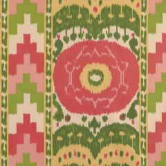 F Schumacher Samarkand Ikat II Watermelon 176063 Ikat Collection Indoor Upholstery Fabric