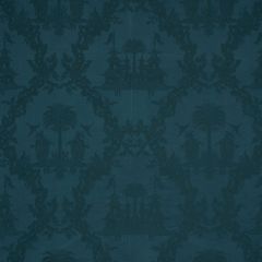 F Schumacher Chinoiserie Royale Peacock 71830 Schumacher Classics Collection Indoor Upholstery Fabric