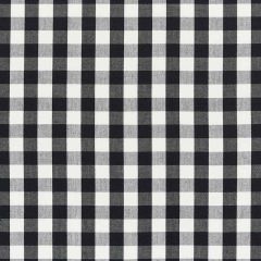 F Schumacher Elton Cotton Check Black 63064 French Revolution Collection Indoor Upholstery Fabric