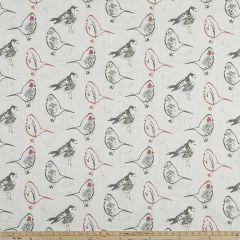 Premier Prints Bird Toile Scarlet Slub Canvas Chinoiserie Collection Multipurpose Fabric