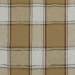 Robert Allen Vintage Plaid Camel 215677 Linen Stripes and Plaids Collection Multipurpose Fabric