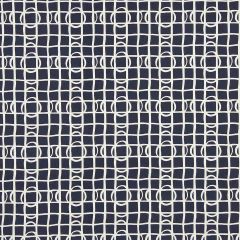 Robert Allen Lattice Graph Ultramarine 225976 DwellStudio Modern Color Theory Collection Multipurpose Fabric