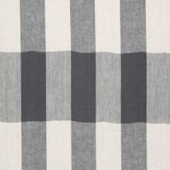 Robert Allen Grande Check Indigo 215740 Linen Stripes and Plaids Collection Multipurpose Fabric