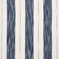 F Schumacher Arroyo Stripe Indigo 73311 Au Naturel Collection Indoor Upholstery Fabric