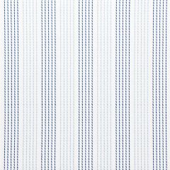 F Schumacher Running Stitch Blues 75320 Nautilus Collection Indoor Upholstery Fabric