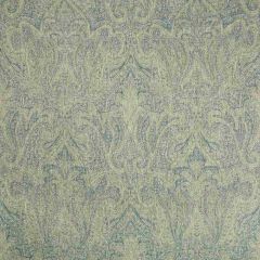 Lee Jofa Toccoa Paisley Jade / Navy 2017126-503 Lodge II Weaves and Embroideries Collection Indoor Upholstery Fabric