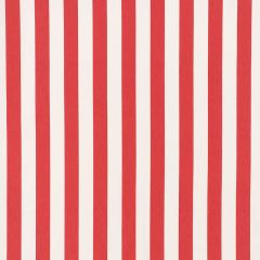 F Schumacher Andy Stripe Red 71329 Essentials Classic Stripes Collection Indoor Upholstery Fabric